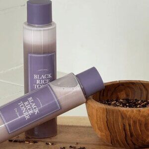 NEW I’m from black rice toner with lavender purple travel purse charm holder